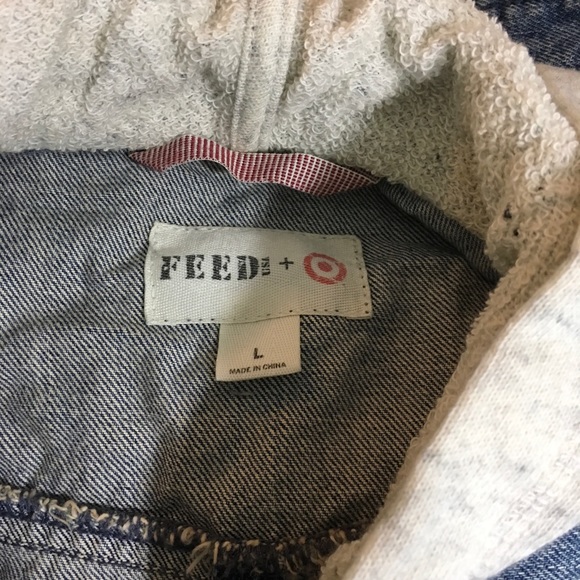 FEED USA + Target // Denim Hoodie Vest // Size L - Picture 5 of 8